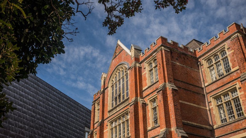 Close up of Victoria University of Wellington building